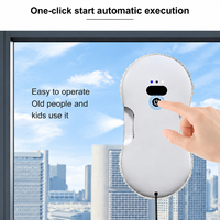 Nettoyeur de vitres robotisé ultra-fin 62 mm, jet d'eau automatique bidirectionnel, 2800 Pa, moteur sans balais à faible bruit 60 dB, autonomie UPS 20 min, corde de sécurité