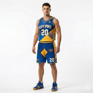 Ensemble complet de tenue de basket-ball pour femmes, 100% polyester respirant, ensemble de tenue de basket-ball à transfert thermique, uniformes d'équipe de basket-ball - Product Image 1