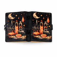 NOUVEAU CARNET ARTISANAL NEW ERA EN CUIR SYNTHÉTIQUE À COUVERTURE DURALE – RELIURE AVEC FIL, BORDS FRAYÉS, PAPIER EN COTON NON LIGNÉ, 100 FEUILS – PROMOTION