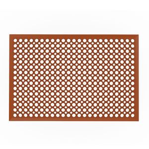 Tapis de sol en caoutchouc pour écoles et gymnases extérieurs 61x91,4cm 12mm d'épaisseur Rouge Antidérapant Caoutchouc EPDM - Product Image 1