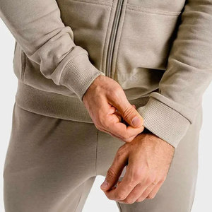 Conjunto Deportivo Informal Ligero de Invierno para Hombre con Sudadera con Cierre Transpirable y Pantalones Deportivos para Gimnasio, Viajes, Actividades Diarias Informales - Product Image 5
