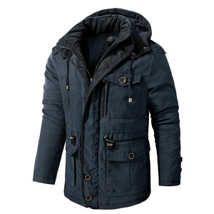 New Custom Style Faux Fur Parka Men's Down Jacket Premium Warm Hooded Winter <b>Coat</b> Insulated Thick Stylish Outdoor Wear for Men - Product Image 1
