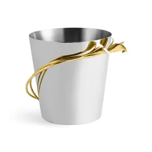 Premium Export Quality Handmade Aluminium Vertical Eco-Friendly Modern Design <b>Ice</b> <b>Bucket</b> Beverage Cooling Hospitality Equipment - Product Image 4