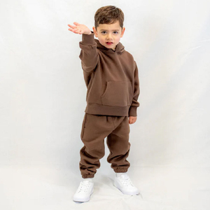 Conjunto Deportivo Infantil de Último Diseño, Estilo Casual con Patrón Sólido, Tela Suave, Ropa de Moda, Suministro al por Mayor - Product Image 1