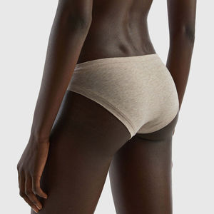 Braguitas de Algodón con Encaje Transpirables para Mujer, Ropa Interior Sexy de Tela Tejida, Braguita Bikini de Cintura Alta, Logotipo Personalizado, Cómodas para Uso Diario - Product Image 2