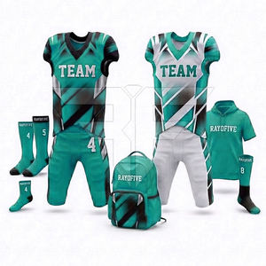 Uniforme de Fútbol Americano Más Vendido, Manga Corta, 100% Poliéster, Secado Rápido, Combo para Adultos, Alta Calidad - Product Image 4