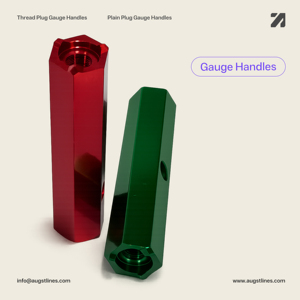 Augst Lines Thread <b>Plug</b> Gauge Handle <b>Red</b> Green Aluminum Alloy Plain <b>Plug</b> Gauge Holder GO NOGO Gauges Manufacturer In-stock - Product Image 1