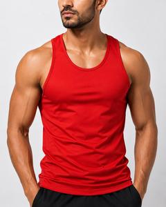 Débardeur Homme Col Rond Sans Manches Tricoté Couleur Unie Respirant Séchage Rapide Sportif Vente Chaude ODM Faible MOQ - Product Image 4