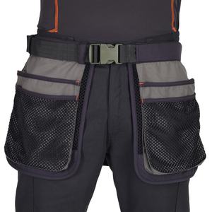 Mesh <b>Tool</b> Belt With Multiple Pockets Breathable Polyester Unisex Waist Bag For Outdoor Activities - Product Image 5