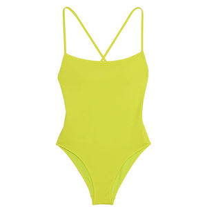 Novedades: Traje de baño deportivo adelgazante para mujer, transpirable, de una pieza, con control de abdomen y corte alto, de Spandex/Poliéster - Product Image 3