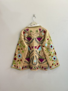 Chaqueta étnica india cómoda y bordada con diseño Suzani, abrigo de boda para mujer - Product Image 6