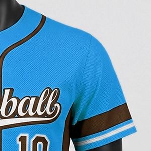 เสื้อเบสบอลผู้เล่นแบบแห้งเร็ว ระบายอากาศได้ดี ผลิตในปากีสถาน รับผลิตตามแบบสั่งทำ ขายส่ง จัดส่งรวดเร็ว รับผลิตแบบ OEM - Product Image 5