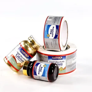 Etiquetas Autoadhesivas Impresas Personalizadas para Botellas - Pegatinas para Empaquetado de Productos de Salud - Product Image 4