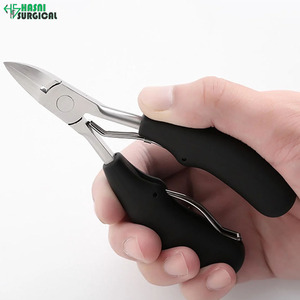 Coupe-ongles professionnel pour doigts et orteils, poignée ABS, acier inoxydable épais, ensemble d'instruments manuels certifié CE - Product Image 5