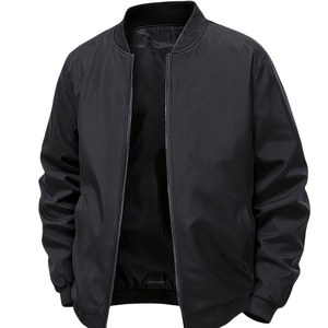 แจ็คเก็ตหนังผู้ชายแบบกันน้ำ คอตั้ง ผ้าแคนวาส เงางาม สีสันและโลโก้สั่งทำได้ คุณภาพสูง ขายส่ง OEM สำหรับฤดูหนาว - Product Image 1