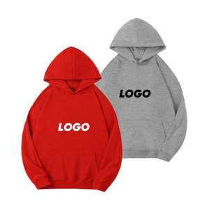 เสื้อฮู้ดผ้าฝ้ายผู้ชายแบบใหม่ขายส่ง เสื้อฮู้ดคอกลมลำลองสำหรับผู้ชายและผู้หญิง เสื้อฮู้ดสีพื้นสำหรับผู้หญิง - Product Image 1