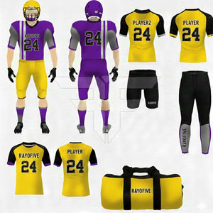Uniforme de Fútbol Americano Unisex a Precio de Fábrica, 100% Poliéster, Ligero, Manga Corta, Transpirable, Antibacteriano - Product Image 4