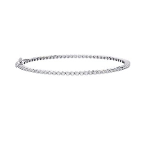 Luxury Diamond Tennis <b>Bracelet</b> in Platinum 18K Gold 14K Gold Round Lab Grown Diamond Elegant Fine Jewelry <b>Bracelet</b> for Women - Product Image 1
