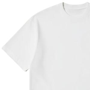 T-shirt blanc surdimensionné pour homme, manches courtes, col rond, coton, streetwear décontracté, imprimé logo sur la poitrine, tee-shirt d'été - Product Image 3