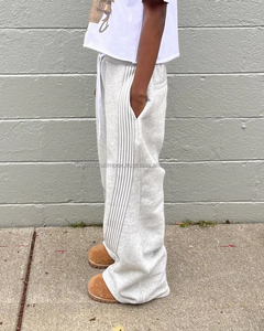 High Quality Blank Baggy Wide Leg Trousers Men Joggers Custom Y2k <b>Cargo</b> Oversized Stacked <b>Pants</b> Flared Sweatpants Casual - Product Image 6