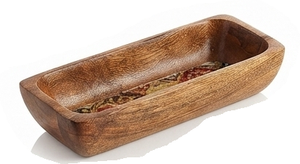 Plateau de service en bois émaillé, imprimé floral, bord festonné, fait main, pour table à manger, décoration intérieure, usage artisanal - Product Image 2
