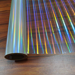 Seamless Rainbow Pattern Pet Holographic Film Iridescent Reflective Adhesive Decorative Film for <b>Crafts</b> Gift Wrappin Packaging - Product Image 3