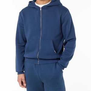 Chándal Personalizado de Algodón con Forro Polar, Corte Relajado, Sudadera con Cremallera Completa, Chándal de Algodón con Forro Polar para Hombre, OEM ODM - Product Image 4