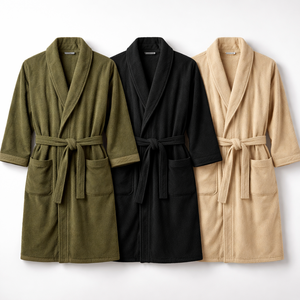 Factory Direct <b>Men's</b> Terry Cloth Spa <b>Robes</b> for Wholesale - Custom OEM Available from Manufacturer - Product Image 5