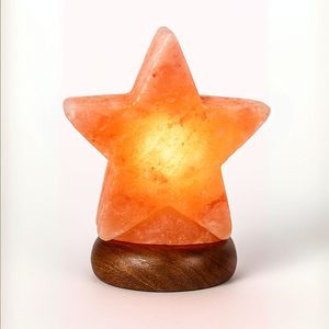 Premium Grade Himalayan Salt Crystal Lamp Himalayan Salt Lamps Carved Star Shape Natural Rock Salt Candle Holder Home Decoration - Product Image 4
