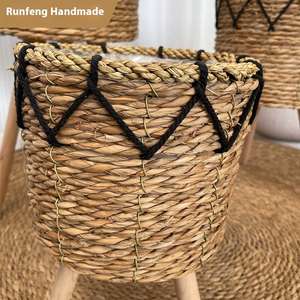 Horti Club - Juego de 3 Cestas de Mimbre Natural Hechas a Mano, Modernas, Ecológicas, Duraderas y Ligeras, para Jardín, Hogar, Flores y Plantas - Product Image 3