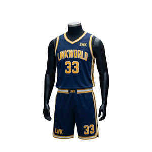 Maillots de basketball personnalisés, confortables, légers, 100 % polyester, respirants, sans manches, pour joueurs de ligue universitaire - Product Image 2