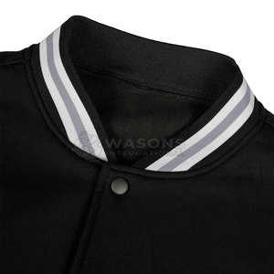 Blouson universitaire urbain pour homme, léger avec doublure matelassée, tendance, pour l'extérieur, avec bordure côtelée classique, look stylé - Product Image 2