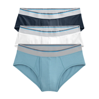 Caleçons boxers tricotés mi-taille pour hommes, 93% Coton, avec poche de maintien douce, taille élastique, respirants, séchage rapide, imprimés, écologiques, anti-roulement