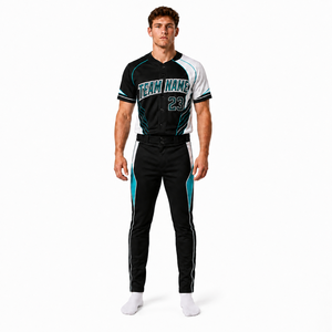 Custom Baseball Uniform Men Youth Team Jersey Pants Set Your Logo Name Number Breathable Sportswear OEM Manufacturer - Product Image 1