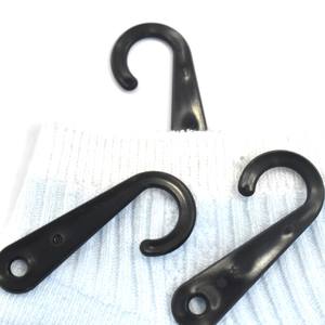 Gancho de PP Reciclado Más Vendido para Colgar, 8 Unidades, Color Negro Natural, 45x18mm, para Calcetines, Ropa de Bebé y Toallas Pequeñas, 500 Piezas/Bolsa - Product Image 3