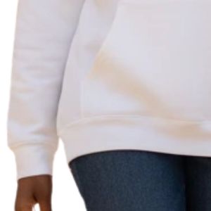 Sweat-shirt à capuche blanc pour femme Sigma Gamma Rho avec motif de lettres grecques bleues et dorées, pull à manches longues avec poche kangourou - Product Image 3