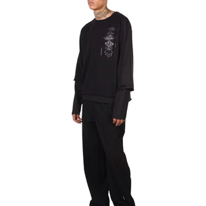 เสื้อยืดแขนยาวผู้ชายแบบหนาสองชั้น เสื้อยืดแขนยาวสองชั้นแบบสั่งทำได้ สไตล์ใหม่ เสื้อยืดแขนยาวสองชั้นสำหรับผู้ชาย - Product Image 5