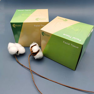 For Certified Virgin Wood Pulp 2-Ply Soft Comfortable Facial <b>Tissue</b> Individual Soft Plastic Packs Premium Cube Box GreenIsland - Product Image 2