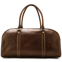 Sac de voyage multifonctionnel vintage en cuir véritable marron de haute qualité, sac de sport, sac de week-end, sac de nuit avec bandoulière en polyester