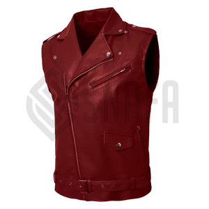 New Fashion <b>Leather</b> Vest Motorcycle Biker Vest High Quality <b>Leather</b> Women's Cowhide Biker <b>Leather</b> Vest for Sale - Product Image 3