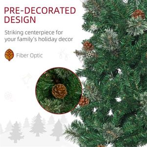 Albero di Natale Artificiale Lussuoso da 6,5 Piedi con Supporto in Metallo - Pino Realistico in PVC Pieghevole per Grandi Decorazioni Esterne - Product Image 5