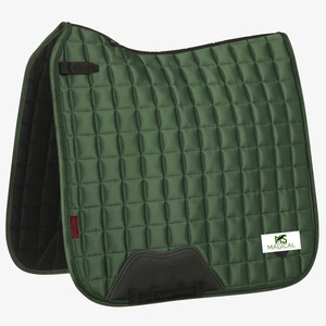 Tapis de selle pour chevaux de haute qualité, excellente qualité, tissu satiné en soie, tapis de selle pour dressage, bleu encre. - Product Image 5