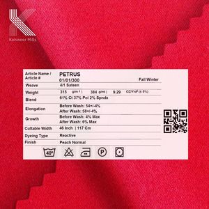 Pantalones Anchos Rojos de Alta Calidad para Mujer, Pantalones de Satén Elástico Grueso, Ropa Formal de Oficina, Poliéster - Algodón, Invierno, ODM Personalizado - Product Image 5