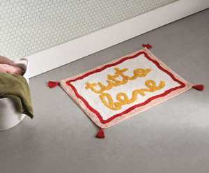Non Slip <b>Absorbent</b> Cotton <b>Bath</b> <b>Mat</b> Machine Washable Eco-Friendly Durable Japandi Flock Print Shaggy Floor <b>Mat</b> for Home Hotel - Product Image 4