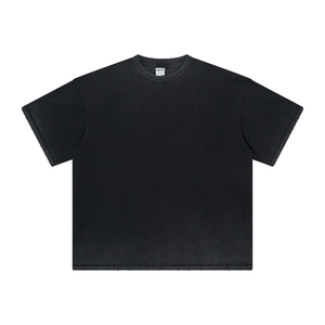 Camisetas de Hombre con Lavado Ácido de Marca Privada, Camisetas Extra Grandes de Algodón Vintage Premium, Fabricante OEM, Producción en Masa, Exportación - Product Image 3