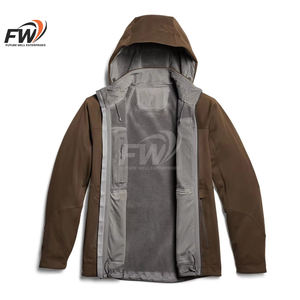 Pull à col zippé pour homme, personnalisé avec logo, en polaire, respirant, anti-humidité, imprimé camouflage par sublimation, pour la chasse et les activités de plein air - Product Image 1