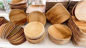 Assiettes jetables écologiques en feuilles de palmier, best-sellers |   Vaisselle biodégradable naturelle pour la restauration et les buffets - Product Image 4