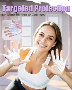 Guantes de entrenamiento con cierre de cordones y medio dedo, ligeros, para hombres y mujeres, para levantamiento de pesas, ciclismo, gimnasio, fitness, crossfit - Product Image 4