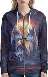 Sudadera con Capucha ROMEO INDUSTRY para Mujer, Transpirable, de Forro Polar, Lavada, Otoño/Invierno, Casual, Sublimada, 95% Poliéster, 5% Elastano, Tallas XS-5XL - Product Image 2