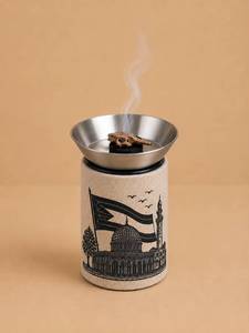 Quemador de incienso de acero inoxidable con diseño de mezquita azul, soporte aromático para incienso chino, uso durante todas las estaciones - Product Image 6